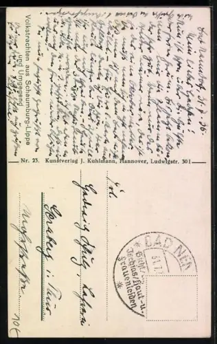 AK Frauen in Volkstracht aus Schaumburg-Lippe