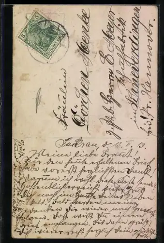 AK Prinzessin Victoria Luise in Kleid mit Hut