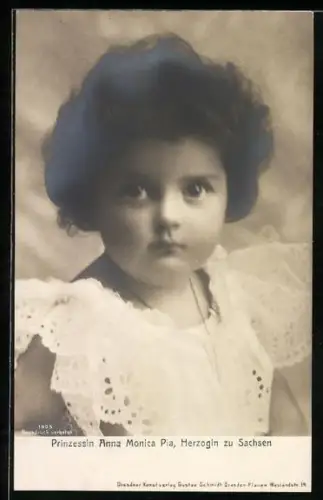AK Herzogin zu Sachsen, Prinzessin Anna Monika Pia