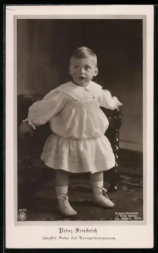 AK Prinz Friedrich Georg jüngster Sohn des Kronprinzenpaares