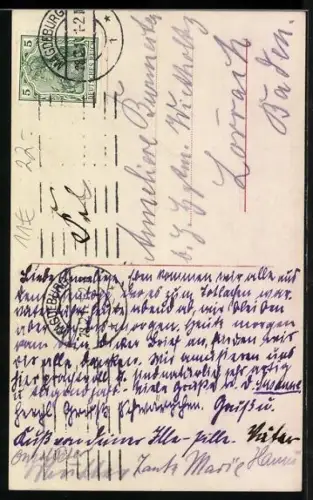 AK Prinzessin Victoria Luise mit Prinz Wilhelm von Preussen am Weihnachtsbaum