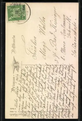 Künstler-AK Erna Maison-Kurt: Liebespaar unter einem Baum