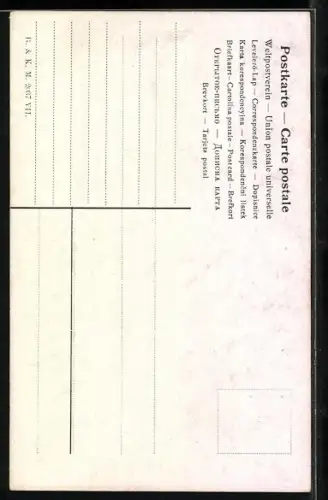 Künstler-AK Edward Harrison Compton: Langkampfen, Ortspartie mit Kirche und Treffauerspitze