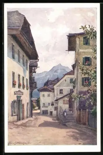 AK Deutscher Schulverein NR 1645: St. Wolfgang, Ortspartie