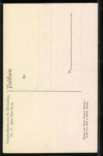 Künstler-AK Brynolf Wennerberg: Sanitätshund bittet um Spenden