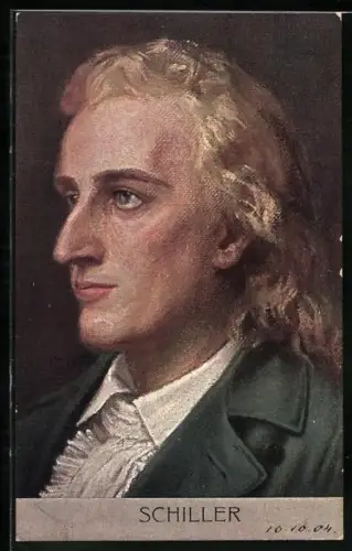 Künstler-AK Kopfportrait von Friedrich Schiller