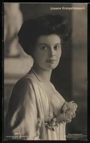 AK Portrait der Kronprinzessin Cecilie von Preussen