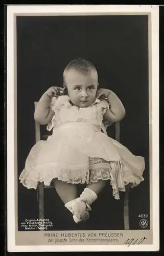 AK Prinz Hubertus von Preussen als Kleinkind