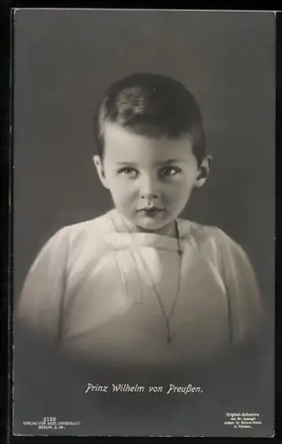 AK Prinz Wilhelm von Preussen als Bub