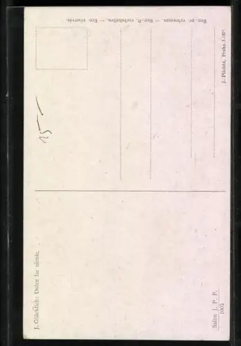 AK Junge Frau spielt ein Lied auf ihrer Laute