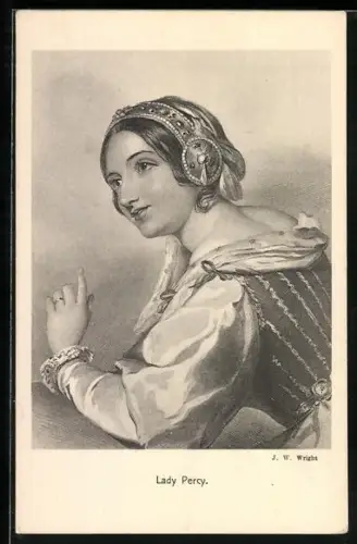 AK William Shakespeare, Lady Percy mit erhobenem Finger
