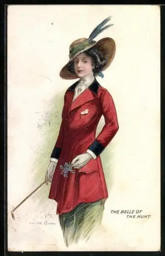 Künstler-AK sign. Archie Gunn: The Belle of the Hunt