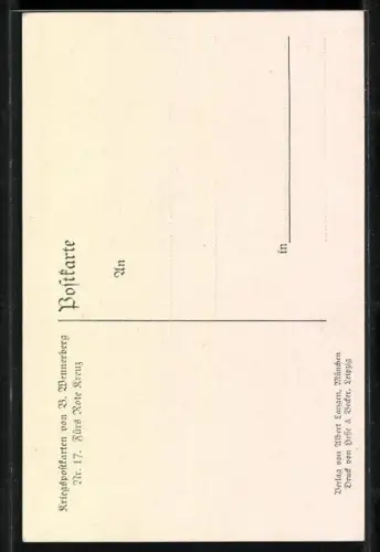 Künstler-AK Brynolf Wennerberg: Sanitätshund bittet um Spenden