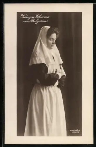 Foto-AK Königin Eleonore von Bulgarien 1915