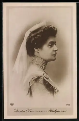 AK Porträt Zarin Eleonore von Bulgarien