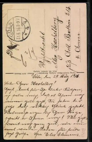 AK Die Brotmarke, Bis zum Ende, volle Hände