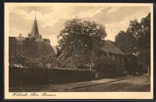 AK Wilstedt /Bremen, Strassenpartie im Ort
