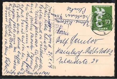 AK Hülsen /Aller, Kaufhaus Otto Schöne, Alter Schafstall, Partie an der Aller, Norka