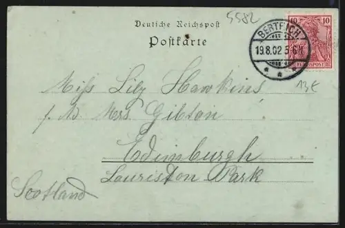 AK Bad Bertrich, Ortsansicht mit Kirche und umliegenden Gebäuden