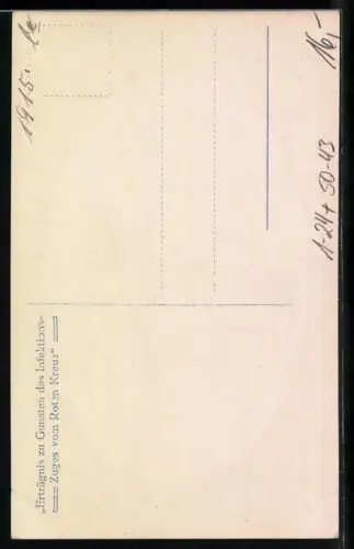 AK Erzherzogin Maria Antonia mit ihrem Hund der für Kriegszwecke zur Verfügung gestellt wurde