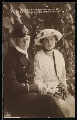 AK Prinzess Marita zu Hohenlohe-Langenburg und Prinz Friedrich zu Schleswig-Holstein-Glücksburg