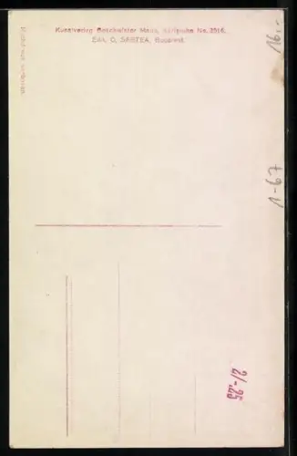 AK Königin Maria von Rumänien vor dem Kamin