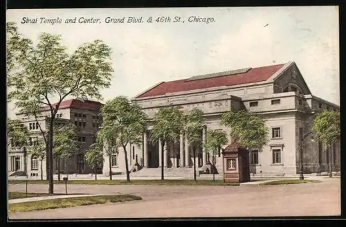 AK Chicago, IL, Sinai Temple and Center, Grand Blvd. & 46th Street