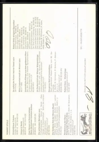 AK Musiker Robert Stolz im Anzug, Autograph