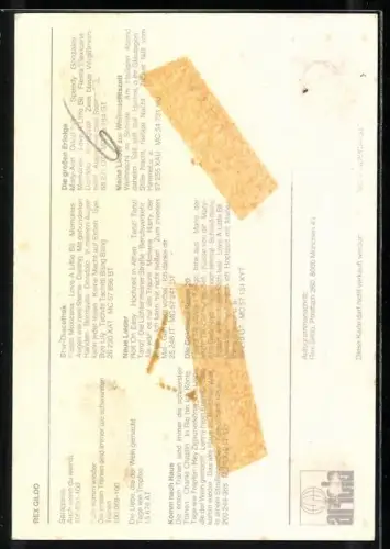 AK Musiker Rex Gildo im Hemd, Autograph