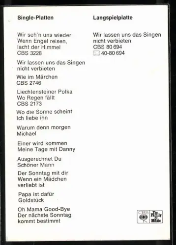 AK Musikerin Tina York mit mädchenhaftem Charme, Autograph