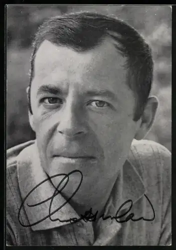 AK Musiker Chris Howland im Portrait, Autograph