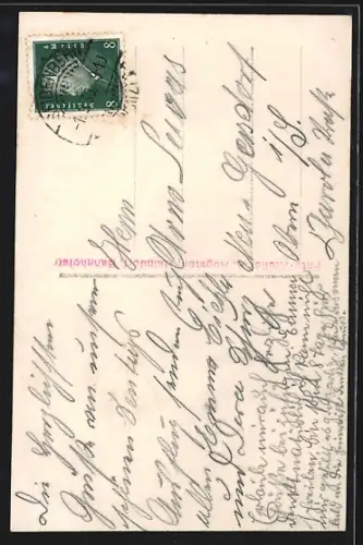 AK Haindorf i. B., Teilansicht aus der Vogelschau