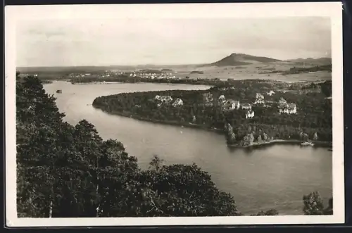 AK Thammühl am See, Gesamtansicht vom Hügel aus