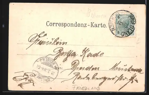 AK Friedland-Frydlant, Schlossansicht