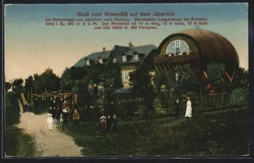 AK Jeschken, Riesenfass auf dem Jaberlich