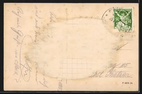 AK Bad Hammer am See, Ansicht vom See mit Fernblick auf den Jeschken