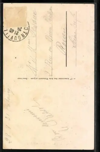 AK Junge Frau in Strandmode