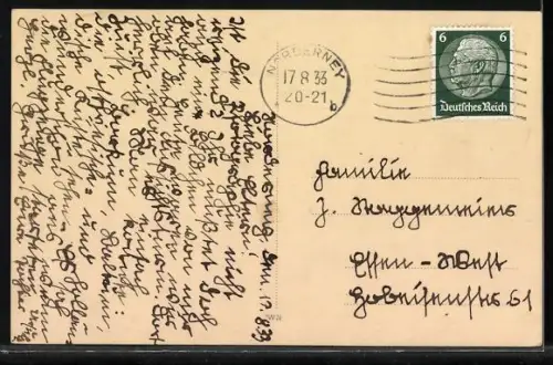 AK Frauen in Badeanzügen in der Brandung