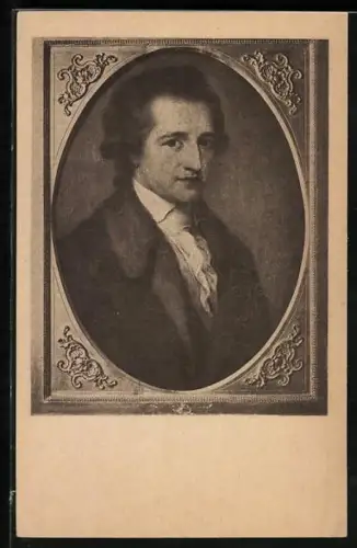 Künstler-AK Weimar, Goethe-Nationalmuseum, Goetheportrait