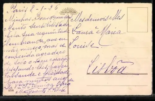 AK Katze neben Veilchen u. Maiglöckchen-Strauss