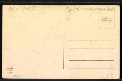 AK Briefmarkensprache, Immer in den stillen Stunden denke ich an Dich zurück...