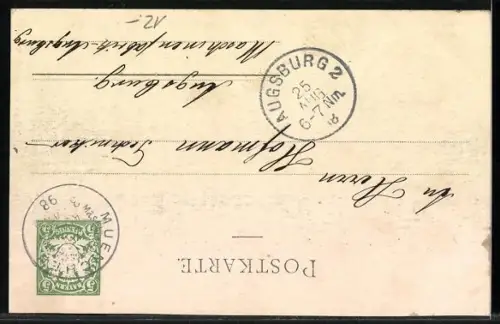 AK München, II. Kraft- und Arbeitsmaschinen-Ausstellung 1898, Südportal