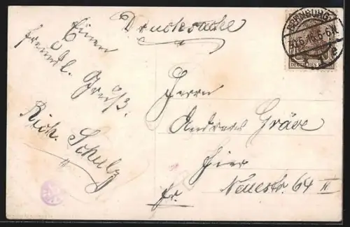 AK Belgrad, König Milan-Strasse, Ecke mit Anlage, Kutschen