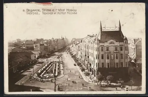 AK Belgrade, Térasie et l`hotel Moskou