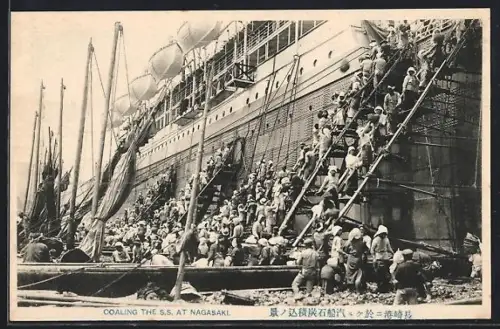 AK Nagasaki, Coaling The S.S. at Nagasaki
