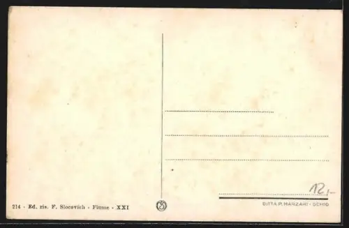 AK Fiume, Via Guiseppe Mazzini, Panorama