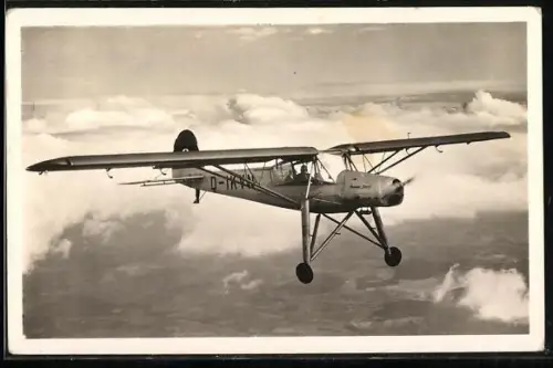 AK Fieseler Storch beim Überlandflug