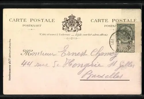 AK Adel von Belgien, La Comtesse et les Princes et Princesses de Flandre