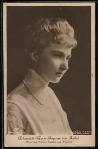 AK Portrait der Prinzessin Marie Auguste von Anhalt