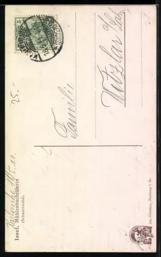 Künstler-AK sign. Issel: Mühlenbachtälerin, Tracht